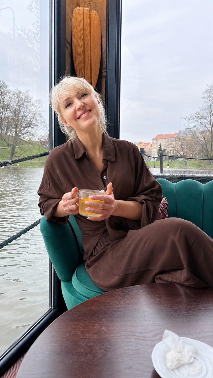 Komplet Laresa - czekoladowy – Studioborycka