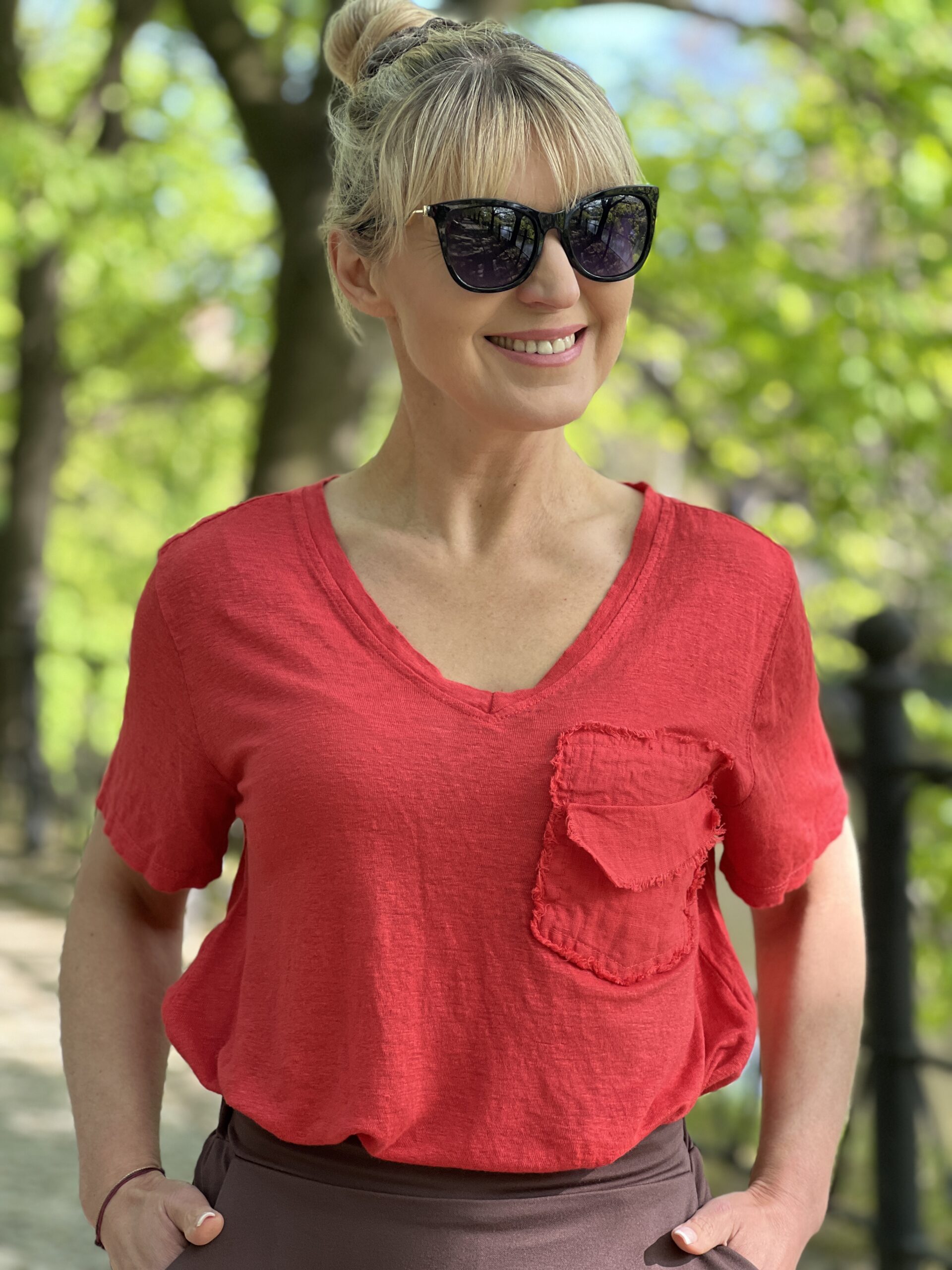 Bluzka Natura – czerwona – Studioborycka